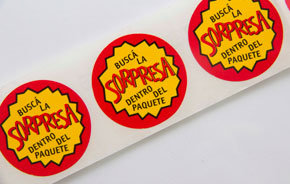 Sorpresa - Etiqueta Promocional